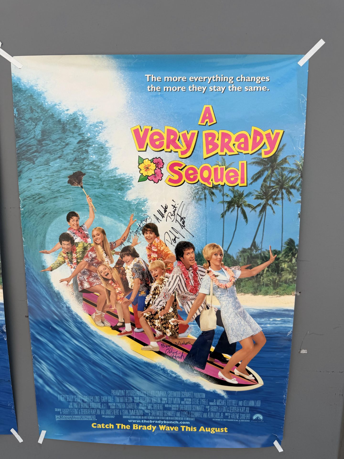 A Very Brady Sequel 1996 Theatrical Posters, Signed by Cast Members - Image 4 of 5