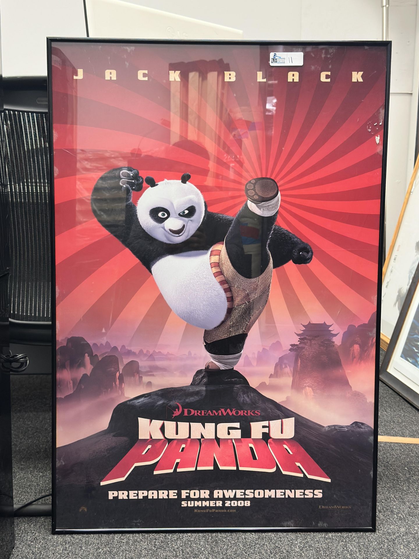 Kung Fu Panda (2008) Original Theatrical Poster, Framed