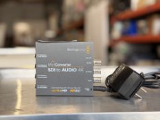 Blackmagic Design Mini Converter SDI to Audio 4K w/ Power Supply