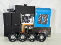 Lot of Mixed PC & Home Audio Speakers / Headphones Energy, OneOdio, Creative, Edifier Hecate