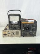 Lot of (3) Test / Radio: Canadian Marconi XHI4 Dual Channel Superhetrodyne Receivers + Navy CRR-7402