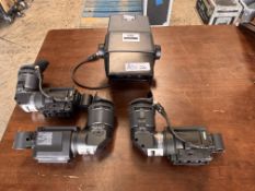 Lot of (4) Broadcast Periphals: (3) Sony DXF-801 Video Camera Viewfinders (1) Sony DXF-51 5" Studio