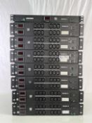 Lot of (7) CPI Chatsworth Dual-Circuit Metered Rack PDUs (1U & 2U)