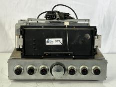 Vintage 1940s E.H. Scott 800B Radio Receiver Missing Face Plate, Incomplete + Scott 800B Tube Amplif