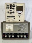 Lot of (2) Radio / Test: Gonset Communicator III Transmitter Receiver + Donner 2102 Wave Analyzer Ra