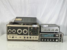 Lot of (3) Test / Radio: Knight Star Roamer Shortwave Tube Radio + Olson AM-387 + BK Precision 1076