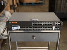 Lot of (2) Cisco Switches: (1) Cisco SG200-50 Small Business 50 Port Gigabit Smart Network Switch +