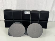 Lot of Mixed Speakers Including: (10) Pioneer S-12 Satellite Speakers, (2) Logitech MX Sound S-00167