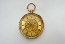 Ladies Gold DF&C Fob Watch