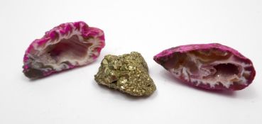 Selection of agate etc