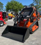 UNUSED 2026 SDLOOLSTAND ON SKID STEER LOADER MODEL 36C, GAS POWERED, ELECTRIC START, RUBBER TRACKS,