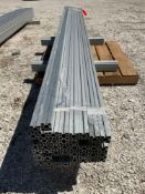 BUNDLE OF ALUMINUM, APPROX 1.5in X 1.5in X 120in, APPROX 50PCS