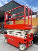 2017 SNORKEL SCISSOR LIFT MODEL S3219E ANSI , ELECTRIC, APPROX MAX PLATFORM HEIGHT 19FT, NON MARK...