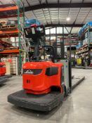 2024 LINDE STAND ON PALLET JACK MODEL EWR40, ELECTRIC, 24V, APPROX MAX CAPACITY 8000LBS, APPROX 8FT