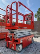 2014SNORKEL SCISSOR LIFT MODEL S3219E ANSI , ELECTRIC, APPROX MAX PLATFORM HEIGHT 19FT, NON MARKING