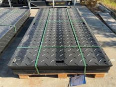 UNUSED SKLP POLYETHYLENE BOARD ROADBED PROTECTION PAD MODEL SK-LJB12, APPROX 12 PADS TOTAL