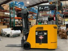 JUNGHEINRICHSTAND-UP FORKLIFT MODELETG350-36V; ELECTRIC POWERED; APPROX MAX CAPACITY 4350 LBS;