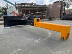 UNUSED 2025 SHORT CYLINDER TELESCOPIC BOOM ATTACHMENT MODEL GY-TBS20 FOR SKID STEER, APPROX MAX L...