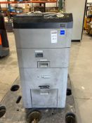 GLORY SDRC-100LC COIN RECYCLER AND HANDLING MACHINE; APPROX 100-240V; APPROX 2.7-1.5A; APPROX 50/60
