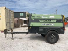 2018 SULLAIR 185D DPQ KU 4F AIR COMPRESSOR, KUBOTA DIESEL, TRAILER MOUNTED, APPROX MAX PRESS 125 ...
