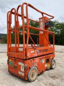 2015 SNORKEL MAN LIFT MODEL TM12 ANSI, ELECTRIC, APPROX MAX PLATFORM HEIGHT 12FT, NON MARKING TIR...