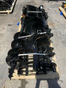 UNUSED MINI EXCAVATOR ATTACHMENT SET WHICH INCLUDES ( 1 ) BUCKET WITH TEETH ( 1 ) QUICK HITCH (