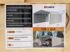 UNUSED 2026SDLANCH HIGH-END CARPORT MODEL SDLC1220; APPROX 12 FT X 20 FT, FULLY ENCLOSED SIDE PANEL