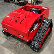 UNUSED 2026 SDLOOL REMOTE CONTROL CRAWLER LAWN MOWER MODEL 800, GAS POWERED, APPROX CUTTING WIDTH...