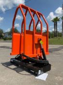 UNUSED 2025 GIYI CLAMP GRABBER ATTACHMENT MODEL GY-CL100C FOR UNIVERSAL SKID STEER, APPROX WORKIN...