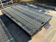 UNUSED SKLP POLYETHYLENE BOARD ROADBED PROTECTION PAD MODEL SK-LJB12, APPROX 12 PADS TOTAL