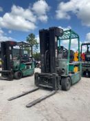 MITSUBISHI FORKLIFT MODEL FB20NT, ELECTRIC, APPROX MAX HEIGHT 222in, CONDITION UNKNOWN