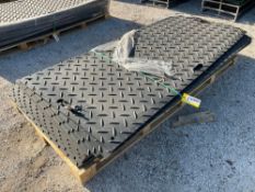 UNUSED PALLET OF ABOSS GROUND PROTECTION MATS MODEL , APPROX 4FT W X 8FT L, APPROX 15 MATS, HIGH