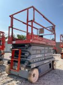 2014 SKYJACK SCISSOR LIFT MODEL SJ4626, ELECTRIC; APPROX MAX PLATFORM HEIGHT 26 FT, BUILT IN BATTER