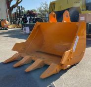 ( 1 ) UNUSED CAT 303 BUCKET WTEETH ATTACHMENT APPROX 24in