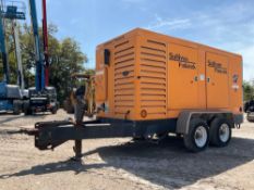 SULLIVAN PALATEK DF750PH3CU TRAILER MOUNTED AIR COMPRESSOR; DIESEL POWERED; APPROX 150 PSIG; APPROX