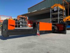 UNUSED 2026 GIYI HORIZONTAL LOG SPLITTER MODEL GY-HLS82 FOR SKID STEER, APPROX LENGTH OF WOOD 25in,