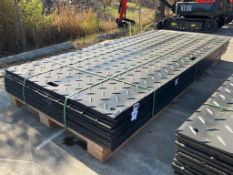 UNUSED SKLP POLYETHYLENE BOARD ROADBED PROTECTION PAD MODEL SK-LJB12, APPROX 12 PADS TOTAL