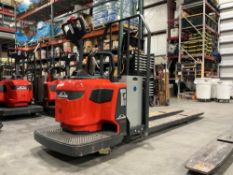 2024 LINDE STAND ON PALLET JACK MODEL EWR40, ELECTRIC, 24V, APPROX MAX CAPACITY 8000LBS, APPROX 8FT