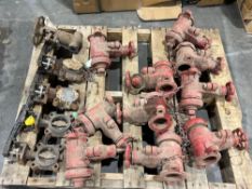LOT OF INDUSTRIAL VALVES IN MULTIPLE BRANDS, SIZES, AND CONFIGURATIONS;