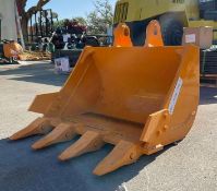 ( 1 ) UNUSED 2026 CAT 303 BUCKET WTEETH ATTACHMENT APPROX 24in