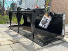 UNUSED GIYI MINI PLATE GRAPPLE MODEL GY-X PG44C SKID STEER ATTACHMENT, APPROX WORKING WIDTH 44in