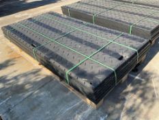 UNUSED SKLP POLYETHYLENE BOARD ROADBED PROTECTION PAD MODEL SK-LJB12, APPROX 12 PADS TOTAL