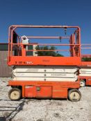 2015 SNORKEL SCISSOR LIFT MODEL S4726E ANSI, ELECTRIC, APPROX MAX PLATFORM HEIGHT 26FT