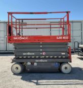 2016 SKYJACK SCISSOR JACK MODEL SJ 4632; ELECTRIC POWERED; APPROX HEIGHT 32 FT, BUILT IN BATTERY