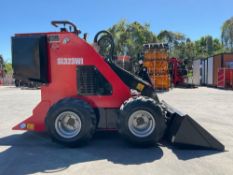 UNUSED 2026SDLOOL STAND ON SKID STEER LOADER MODEL 323W, GAS POWERED, ELECTRIC START