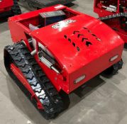 UNUSED 2026 SDLOOL REMOTE CONTROL CRAWLER LAWN MOWER MODEL 800, GAS POWERED, APPROX CUTTING WIDTH...