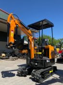 UNUSED 2026 VICSEC EXCAVATOR MODEL 15, GAS POWERED, RUBBER TRACKS, BUCKET WITH TEETH & THUMB ATTA...