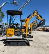 UNUSED 2025 SDLANCH MINI EXCAVATOR MODEL SDLE18P; GAS POWERED; RUBBER TRACKS, BUCKET WITH TEETH &...