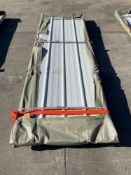 UNUSED 10FT GALVALUME STEEL SIDING ROOFING, APPROX 100 SHEETS IN STACK, APPROX 10FT.x 38in