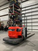 2024 LINDE STAND ON PALLET JACK MODEL EWR40, ELECTRIC, 24V, APPROX MAX CAPACITY 8000LBS, APPROX 8FT